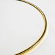 Beautiful, heavy Mid-Century Modern brass wall mirror by Lenz, 1964