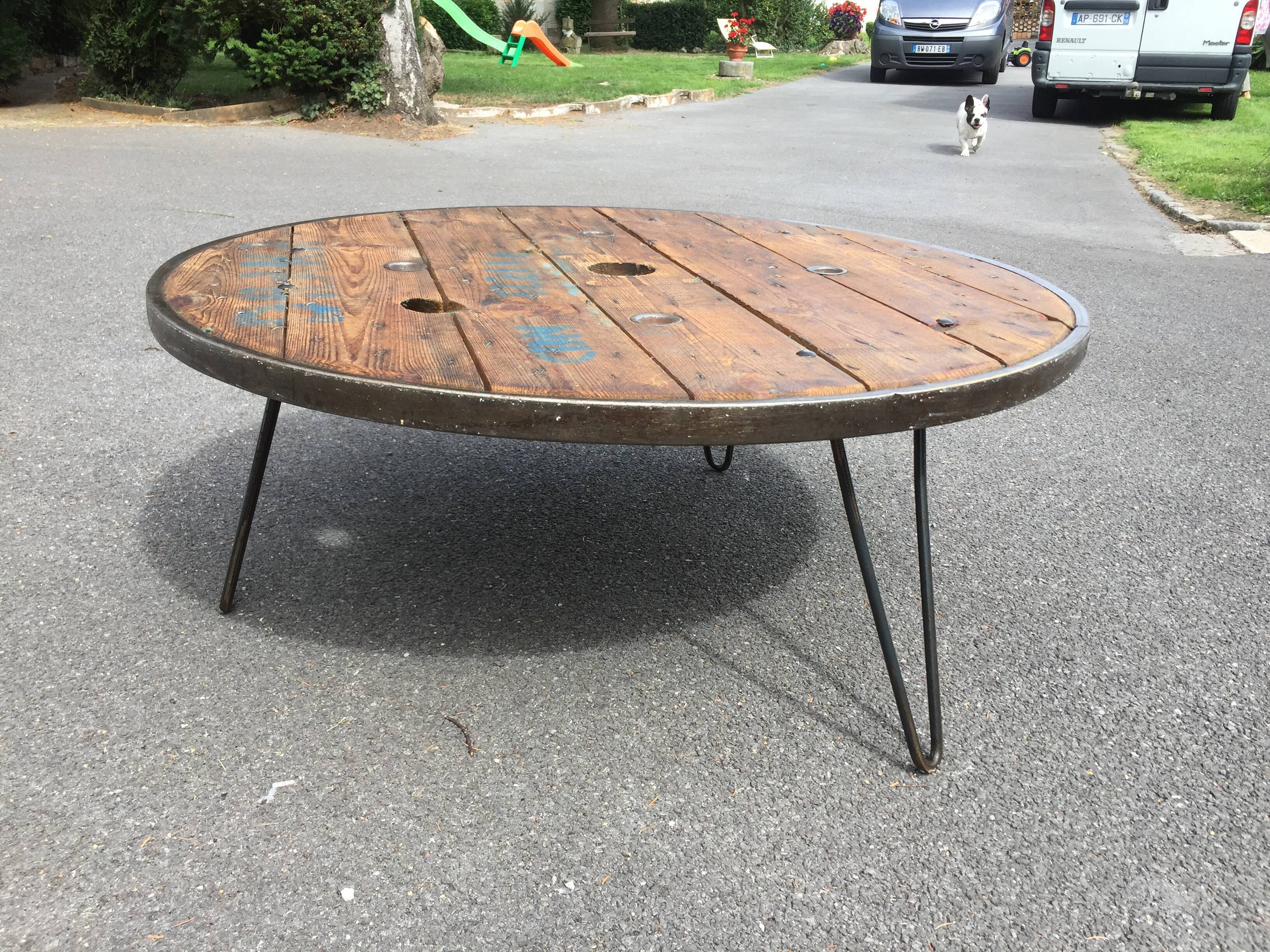 Industrial coffee table