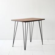 Table d'appoint vintage en formica et métal des années 1950
