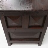 Unique 16th century French geometric sideboard in oak