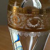 Set of two Saint Louis Thistle crystal candle holders