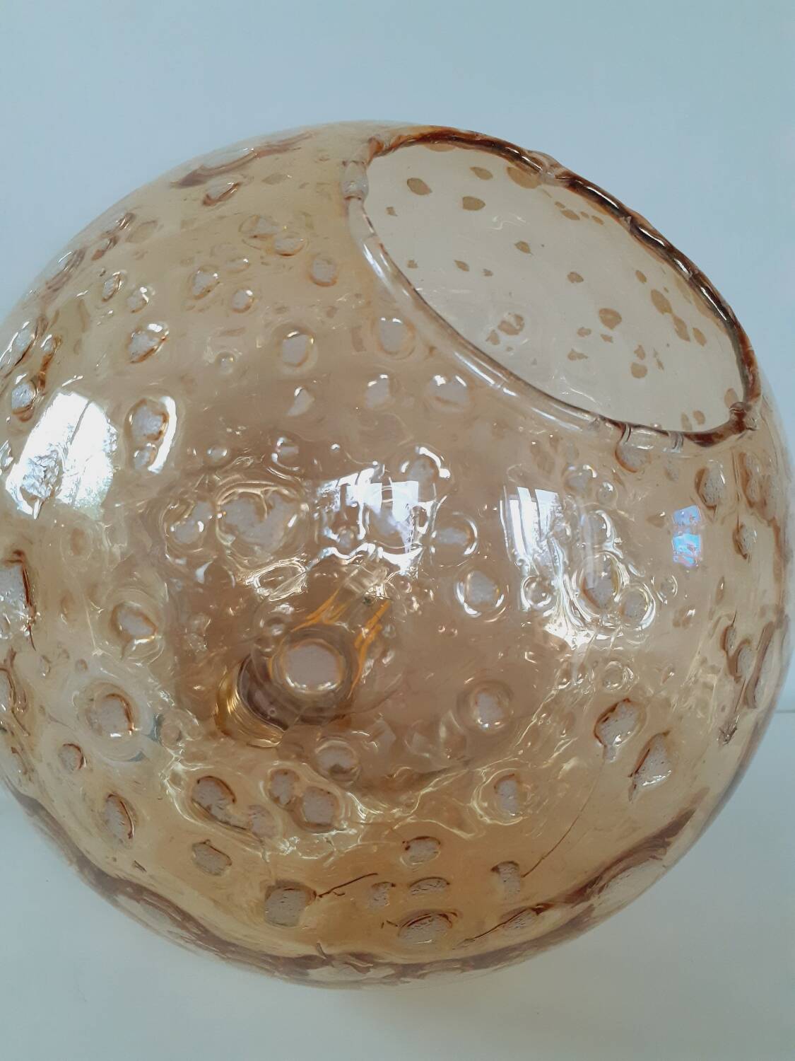 XL Amber Globe Suspension