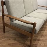 Reupholstered scandinavian sofa