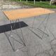 Office chrome trestles and magnifying glass tray