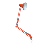 Lampe architecte vintage Ledu type 221 – Made in Sweden – Orange 1970’s