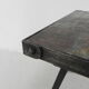 Brutalist coffee table with slate top