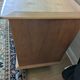Modernist enfilade with a checkerboard pattern in light wood and mahogany marquetry,