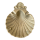 Cendrier coquillage , coquille St Jacques en laiton