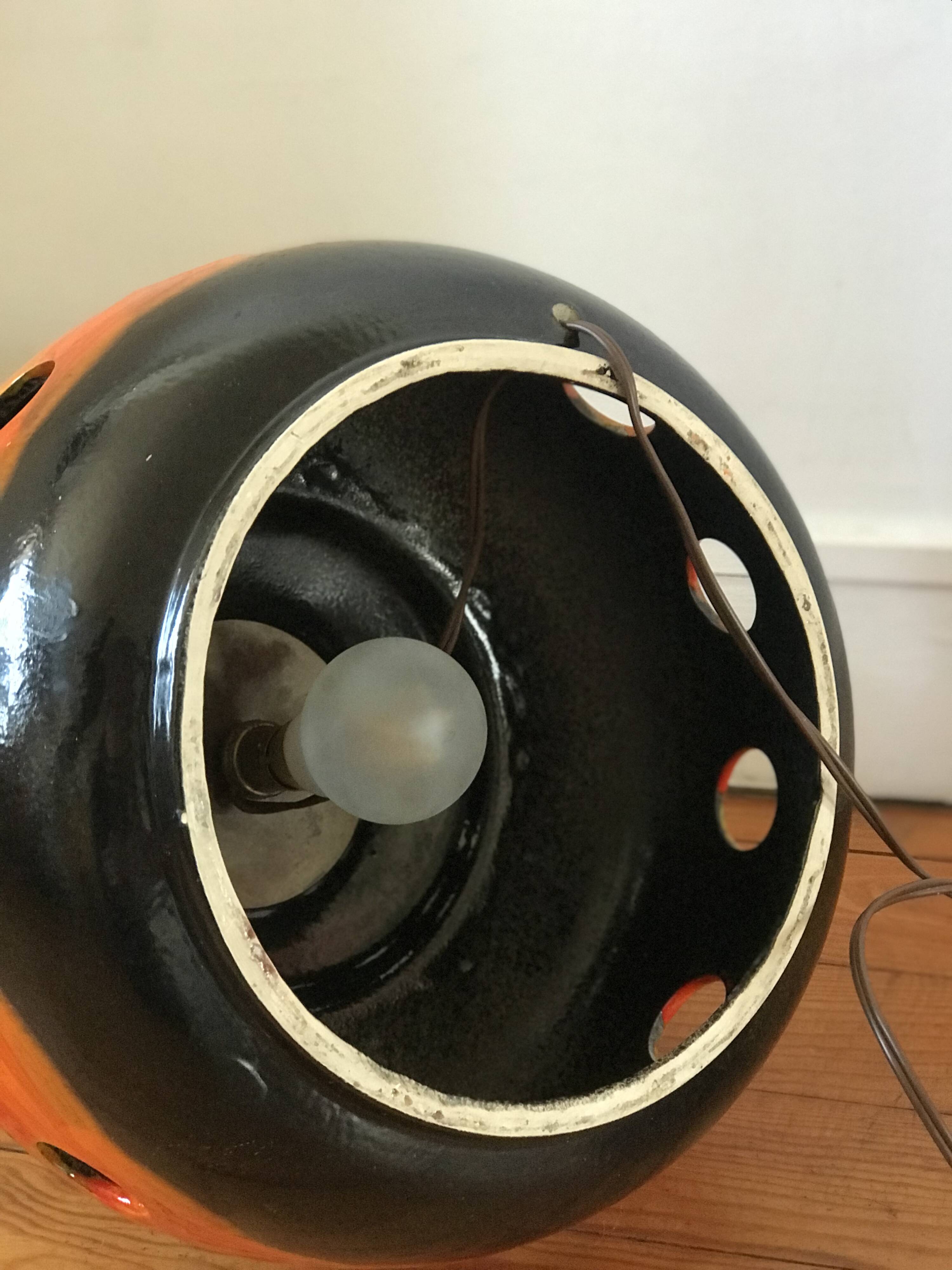 Ceramic floor lamp, 1970s