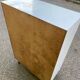 Vintage white wooden bathroom furniture — Chrome legs 70s design