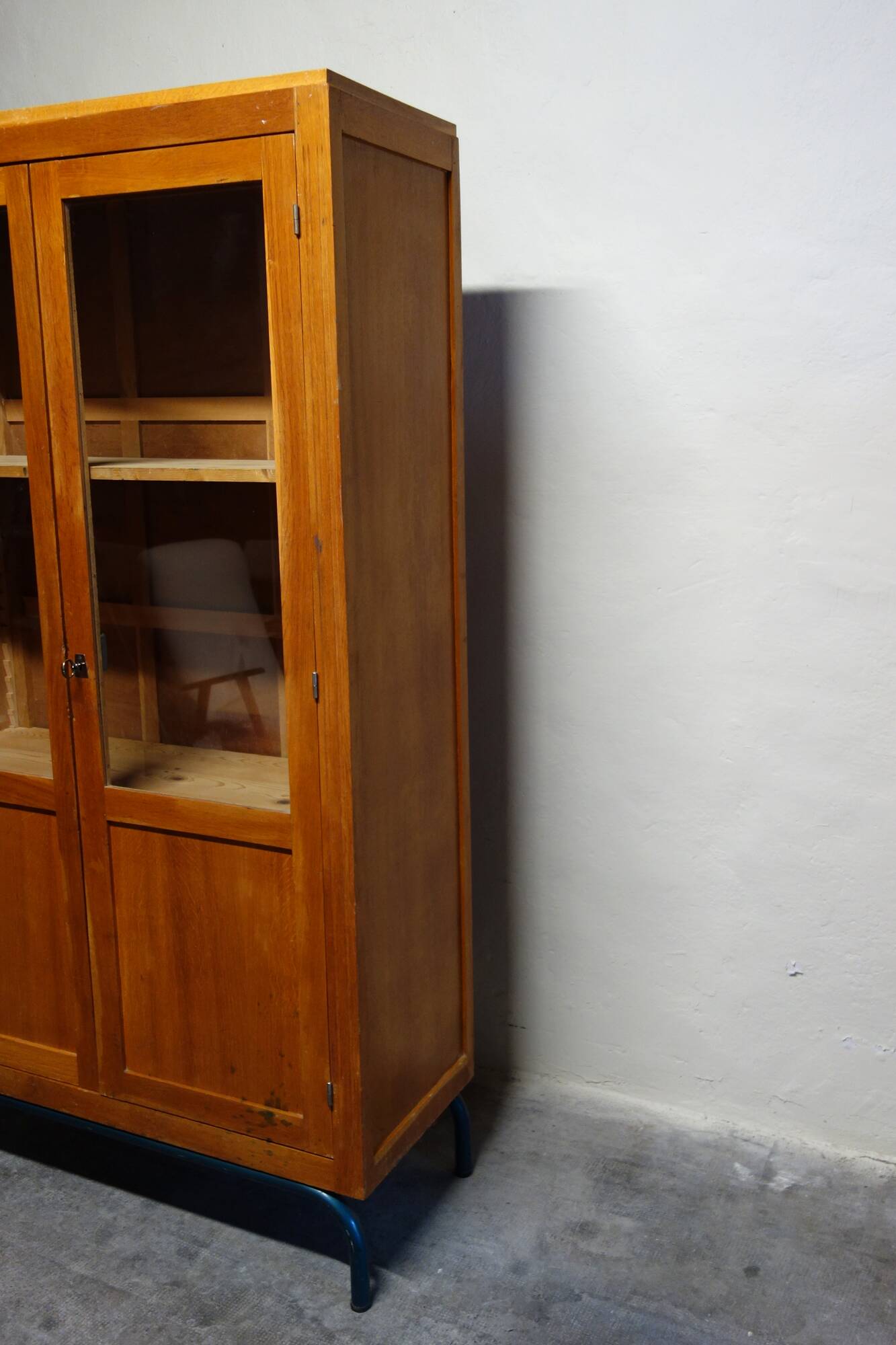 Glass school cabinet 1960
