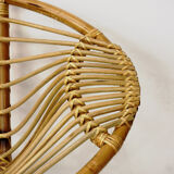 Rattan and metal chair