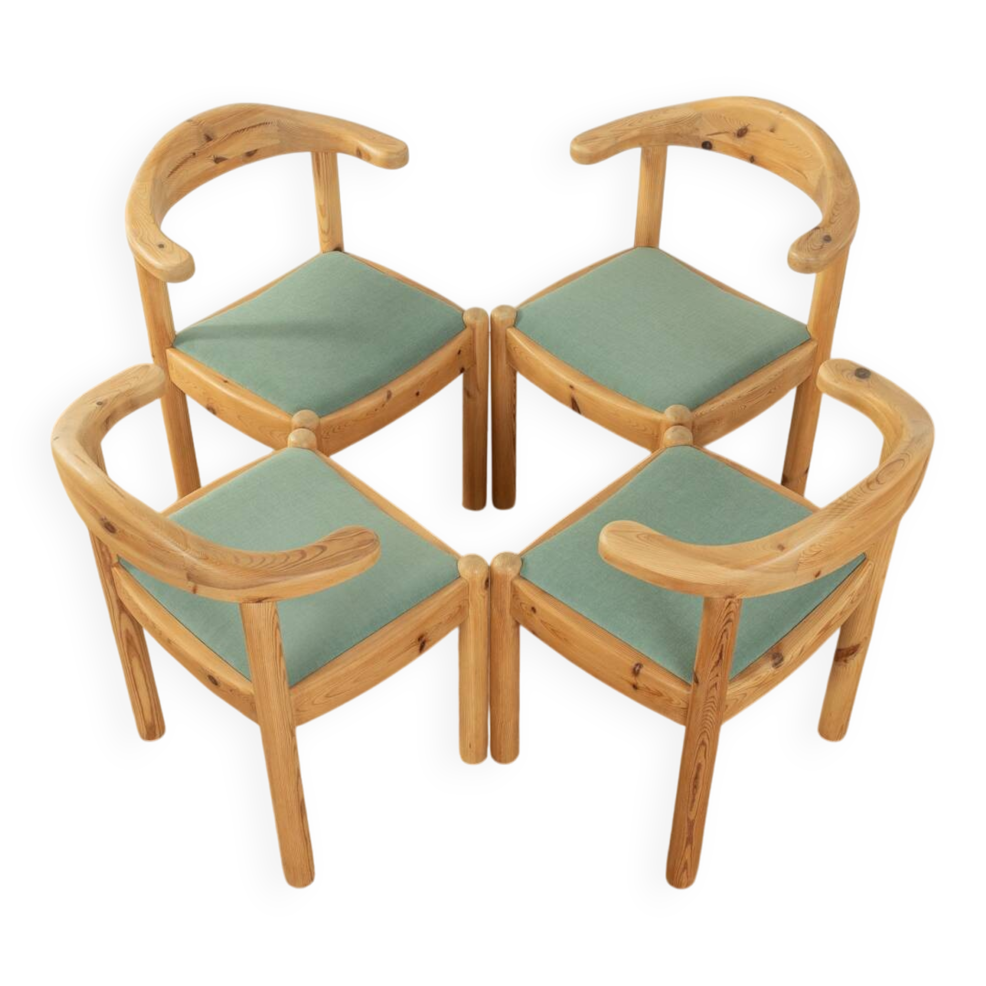 1970s dining chairs, Vamdrup Stolefabrik