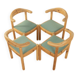 1970s dining chairs, Vamdrup Stolefabrik