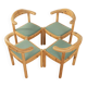 1970s dining chairs, Vamdrup Stolefabrik