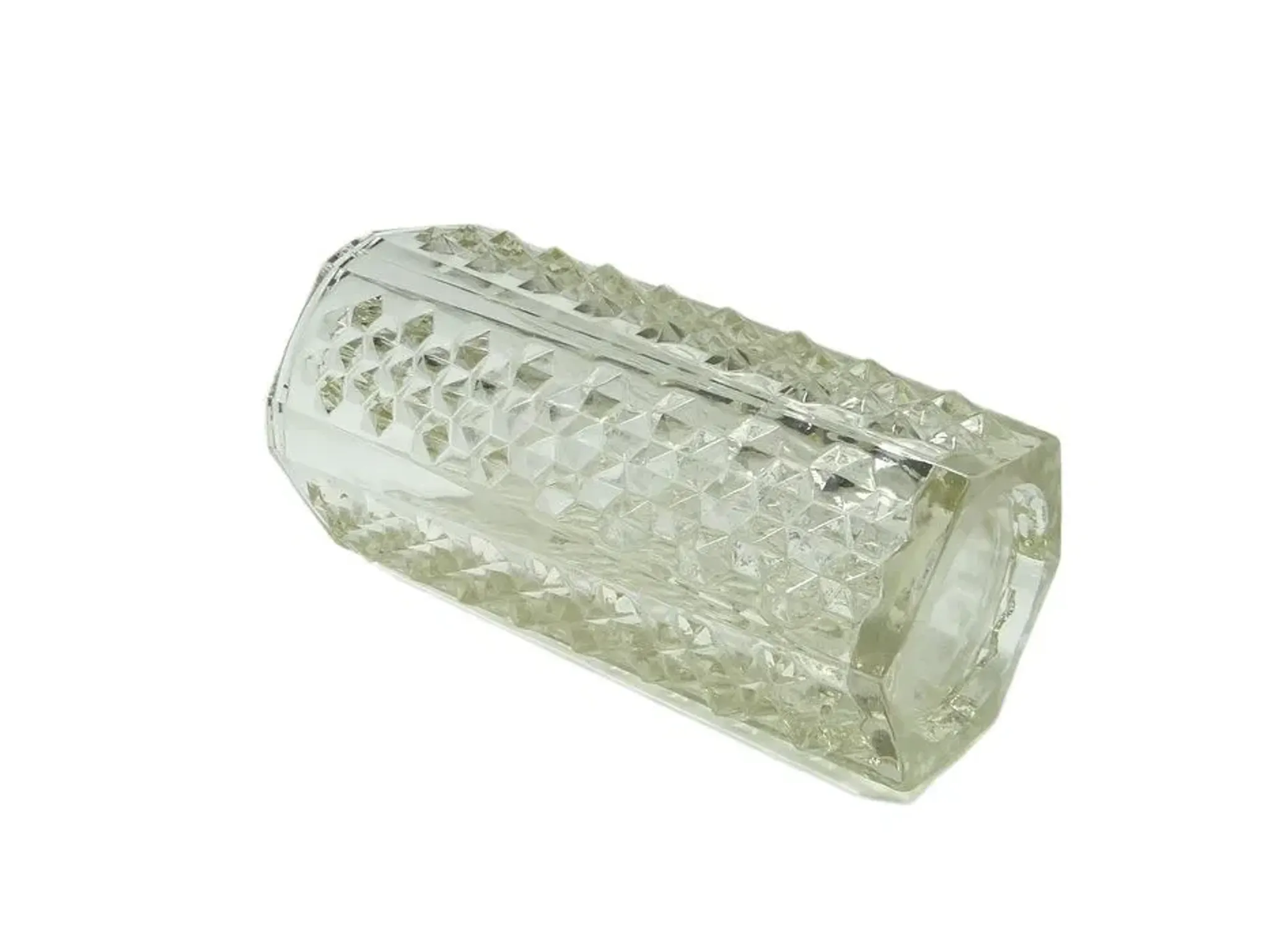 ACH Spike Vase, transparent glass, Ząbkowice, Poland, 1970s