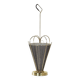 Mid-century umbrella stand of brass and perforated metal, 1950s