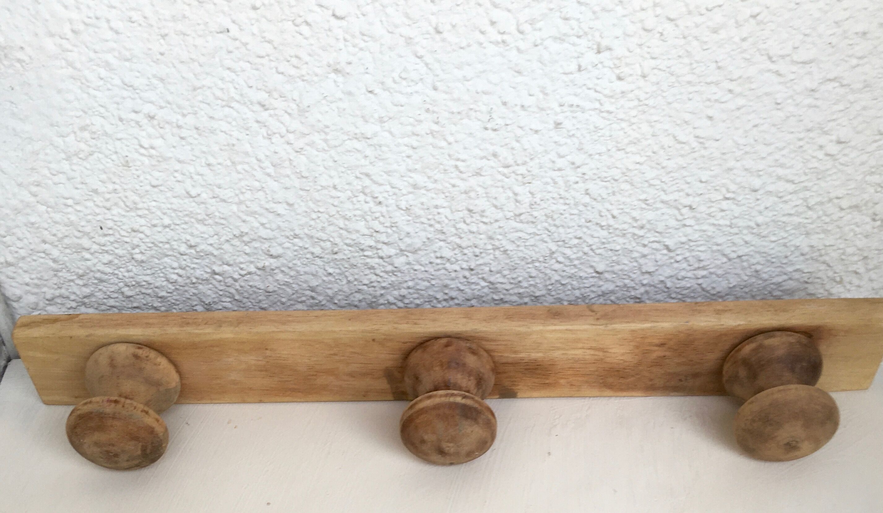 Wooden wall hook