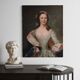 Antique 19th century portrait painting of a noblewoman