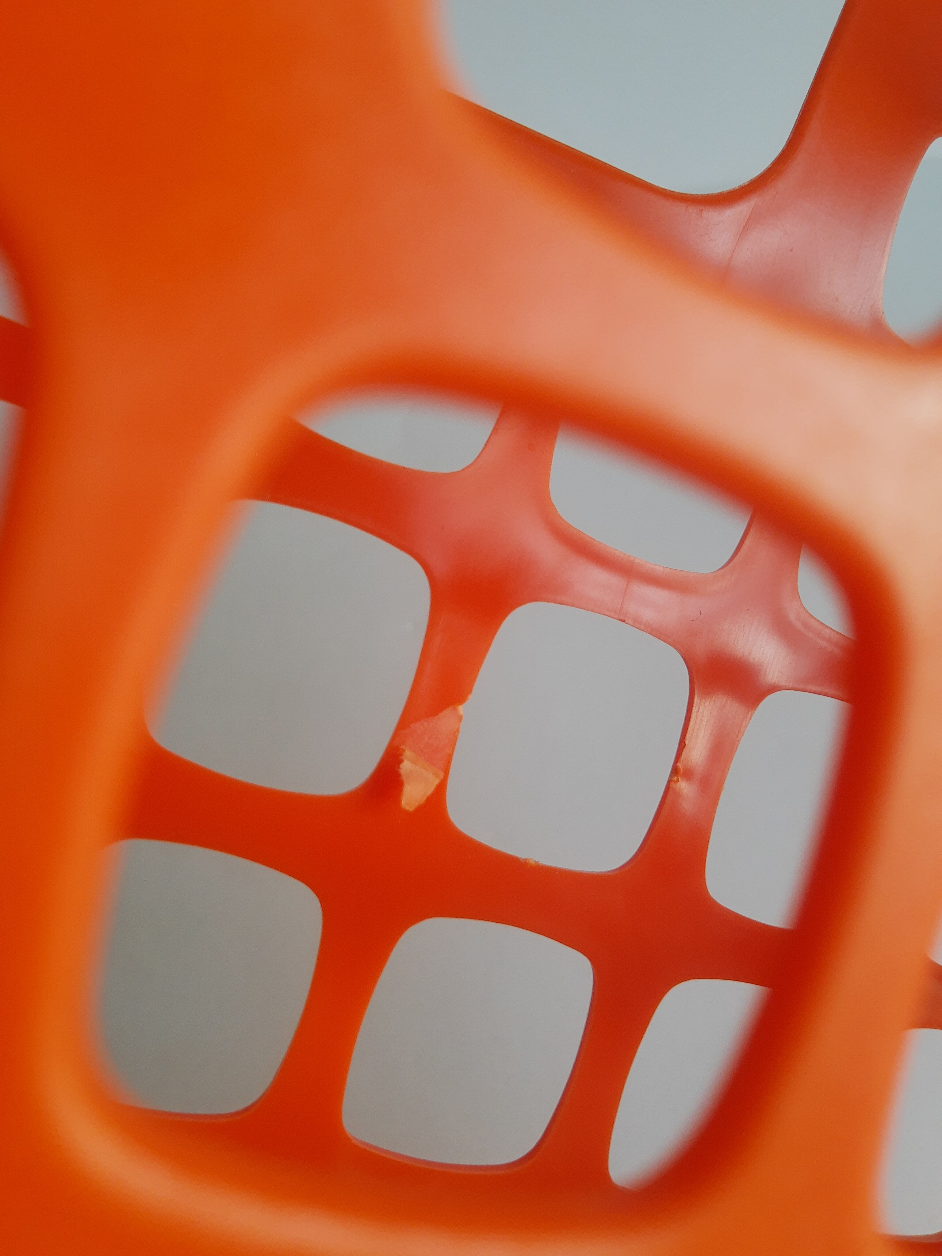 Briefcase magazine holder plastic orange boxer vintage