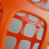 Briefcase magazine holder plastic orange boxer vintage