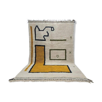 Tapis beni ouarine fait main traditionnel 250cmx150cm