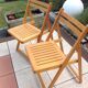 Pair of folding chairs Scandinavian style 60/70