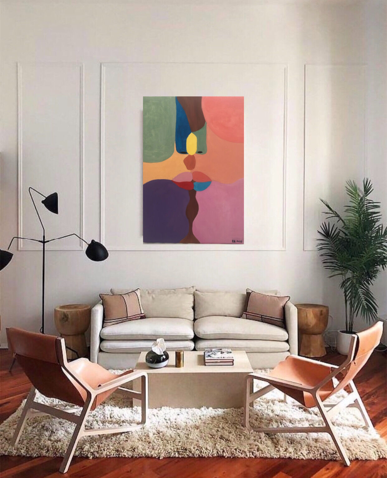 Acrylic paint on cotton canvas