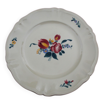 Large round earthenware dish by Digoin Sarreguemines model Yann