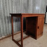 Petit bureau vintage en bois massif