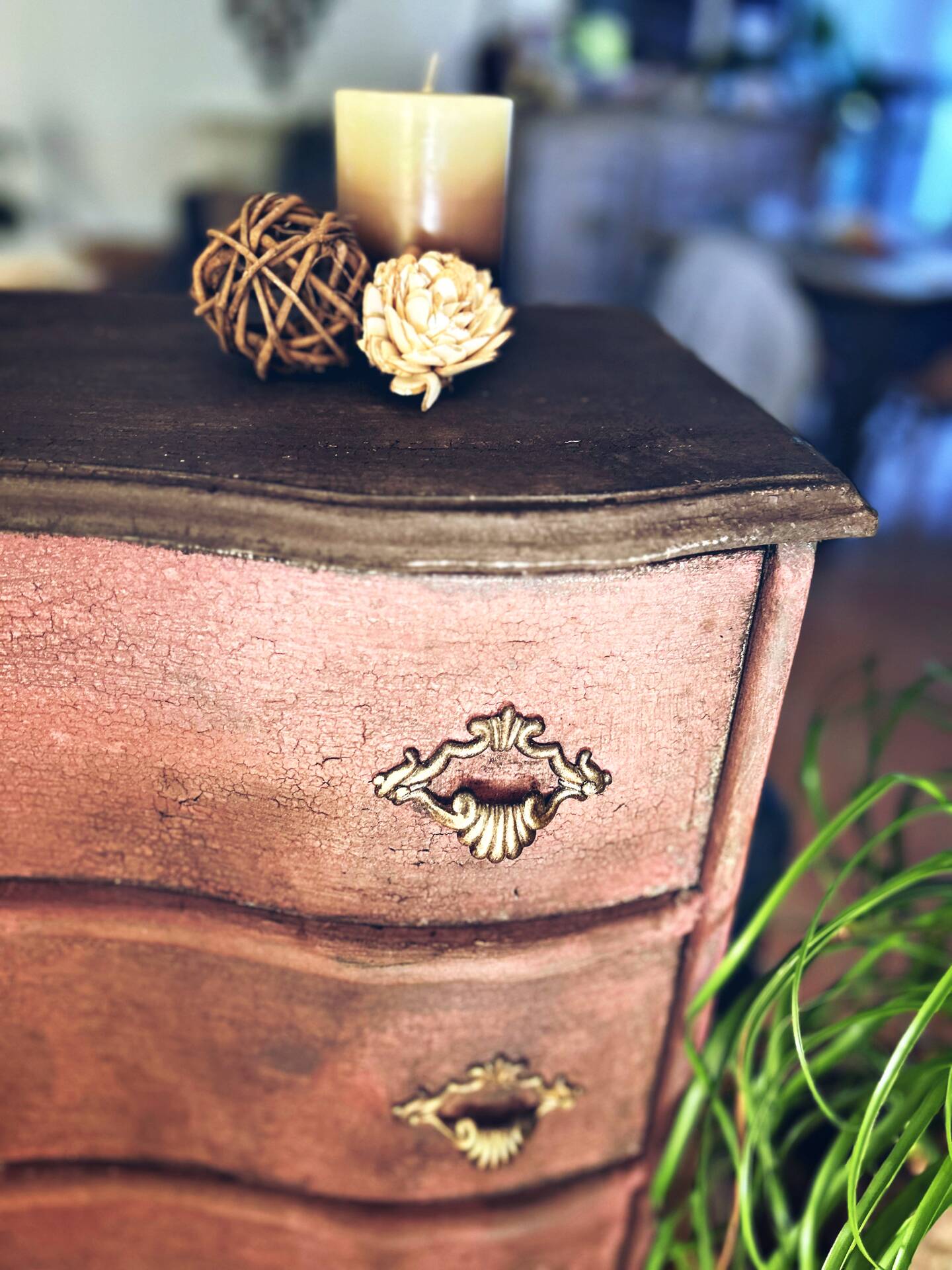 Patinated vintage chest of drawers