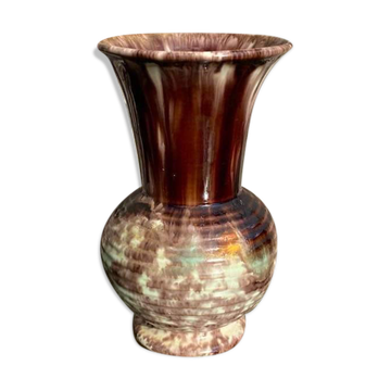 Ancien vase en céramique vernissée Germany années 60
