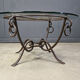 Table basse en fer forgé par René Drouet, années 1940.