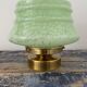 Ceiling lamp in Clichy green glass electrified to nine