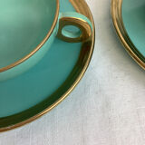 Set of 2 antique tea cups made in France