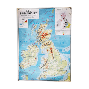 Carte mdi Iles britanniques Bénélux