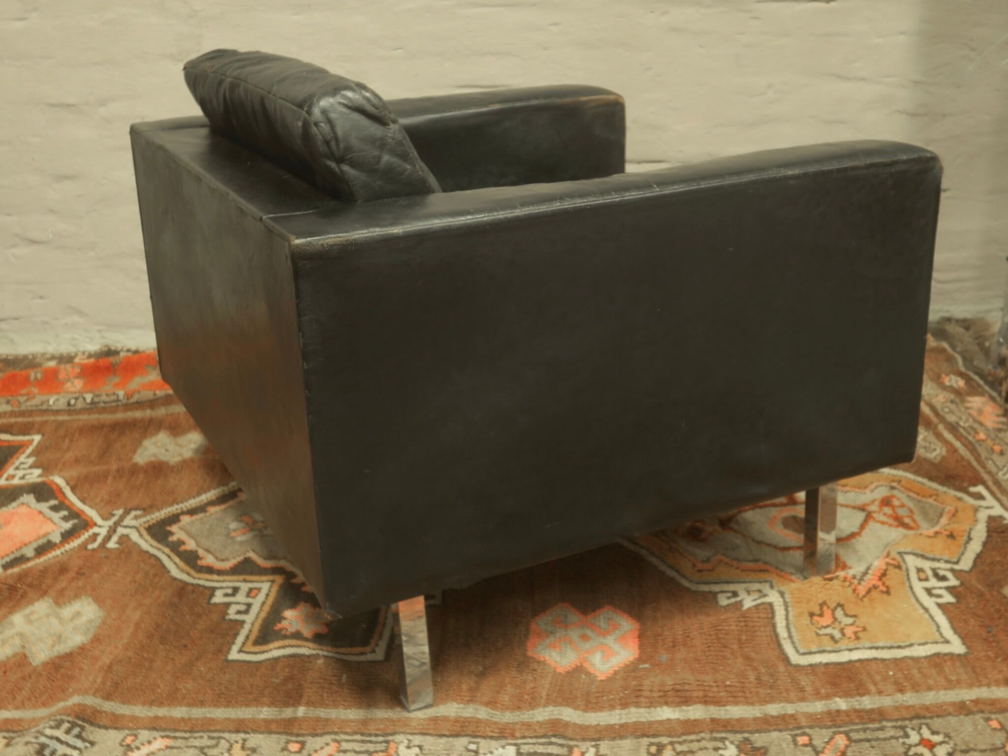 Early COR leather lounge chair, 1950s