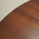 Round mahogany table, Italian design, 1970s, production: Italy
