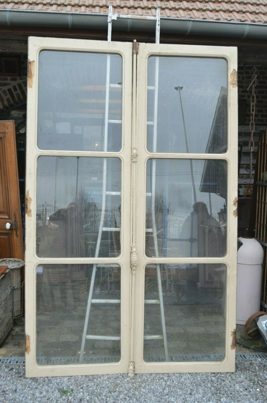 Oak glass doors