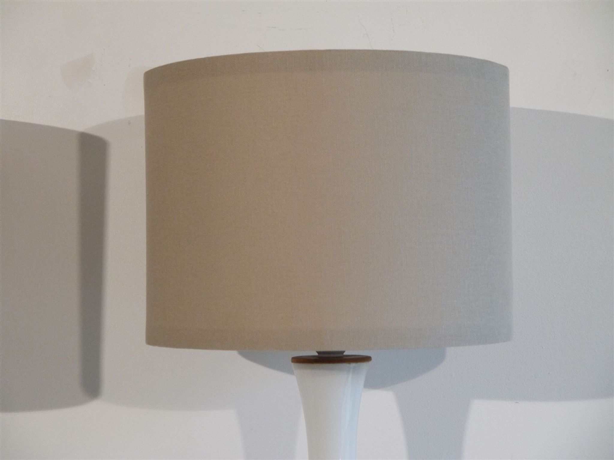 Pair of glass lamps by Bernt Nordstedt for Bergboms 1970