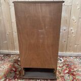 1950s curtain cabinet - Functionalist design in oak