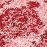 Handmade unique anatolian 1980s 168 cm x 277 cm red rug