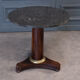 Mahogany pedestal table was central foot tripod gray marble of Sainte Anne nineteenth