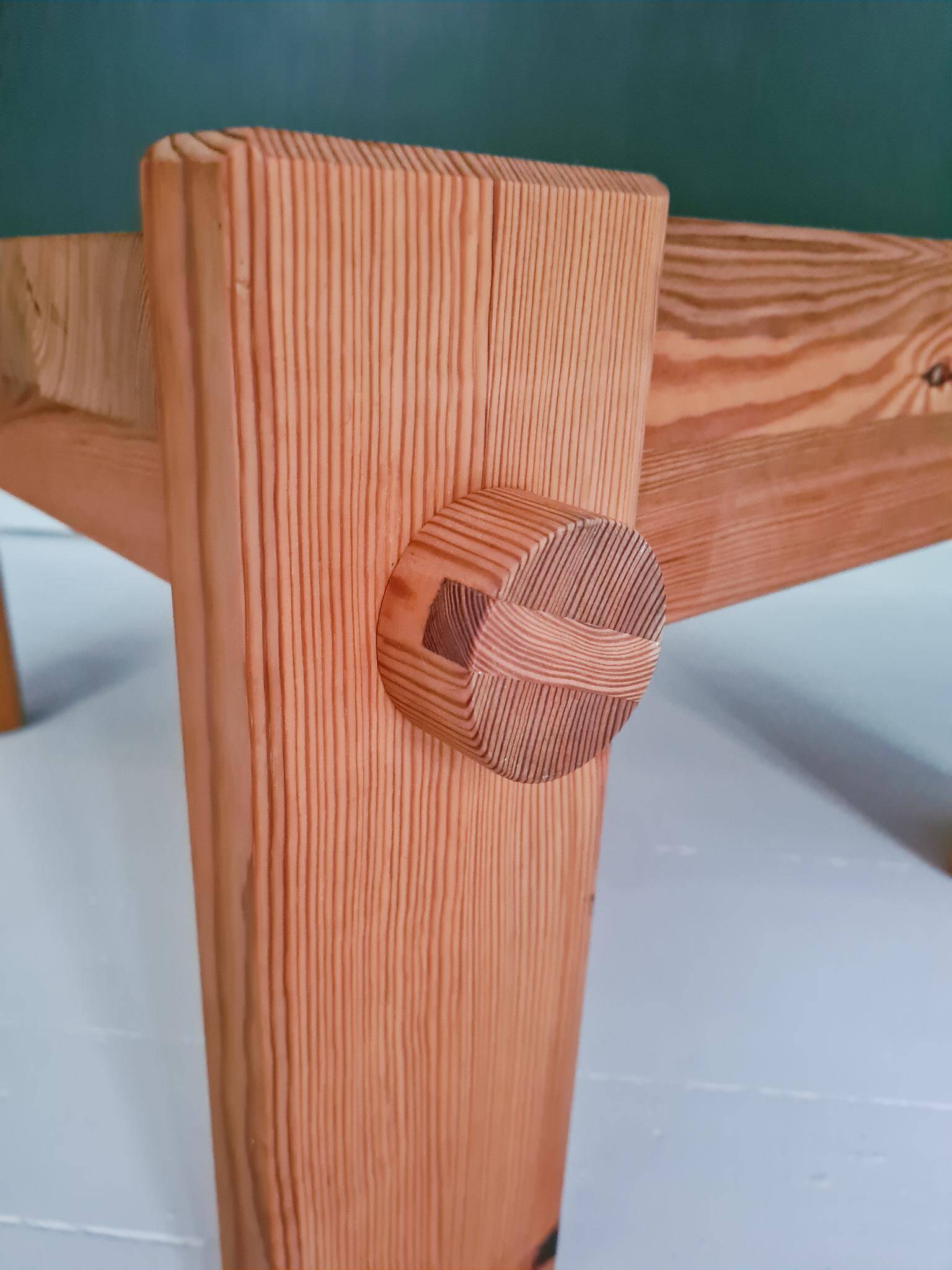 Modern Scandinavian coffee table in pine by Yngve Ekström