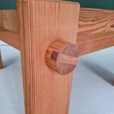 Modern Scandinavian coffee table in pine by Yngve Ekström