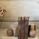 Pair of marble and onyx bookends