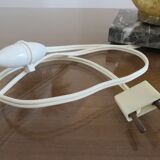 Glass lamp Clichy yellow and marble years 30/40