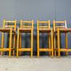 Vintage oak and papercord bar stools, 1960s - vintage bar stools