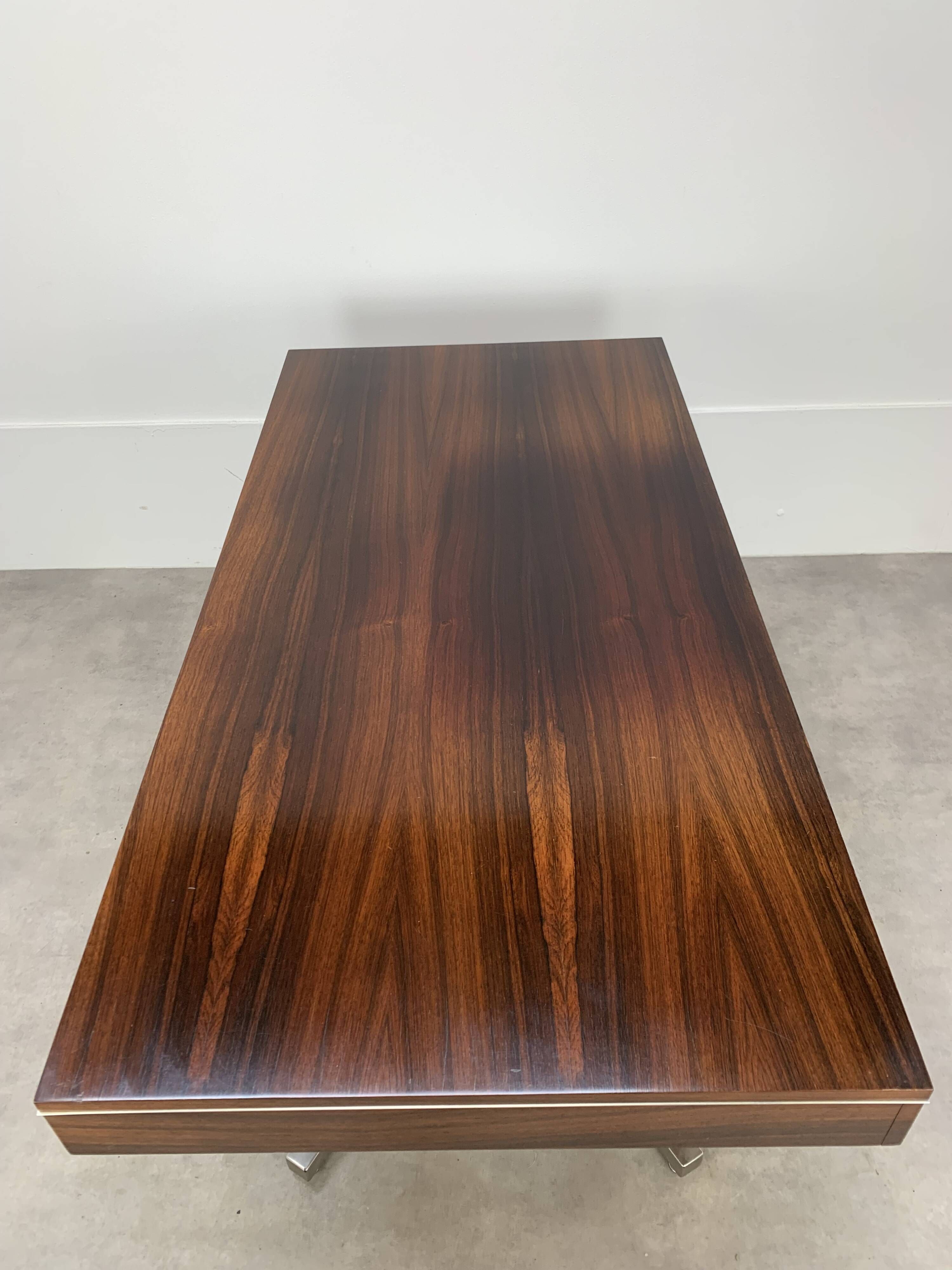 Rosewood desk from the 1960s, attributed to Florence Knoll, Partners model.