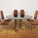 Dining room table and 6 chairs by Alessandro Alpizzi, 1970s, Set of 7